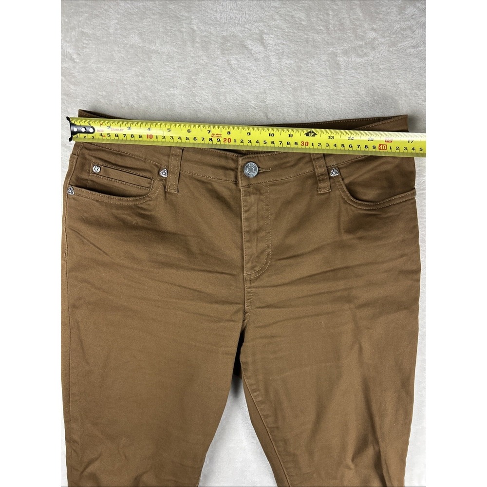 KUT From The Kloth Jeans Women 12 Brown Carlo Ankle Skinny Fit Normcore Casual - Picture 4 of 13